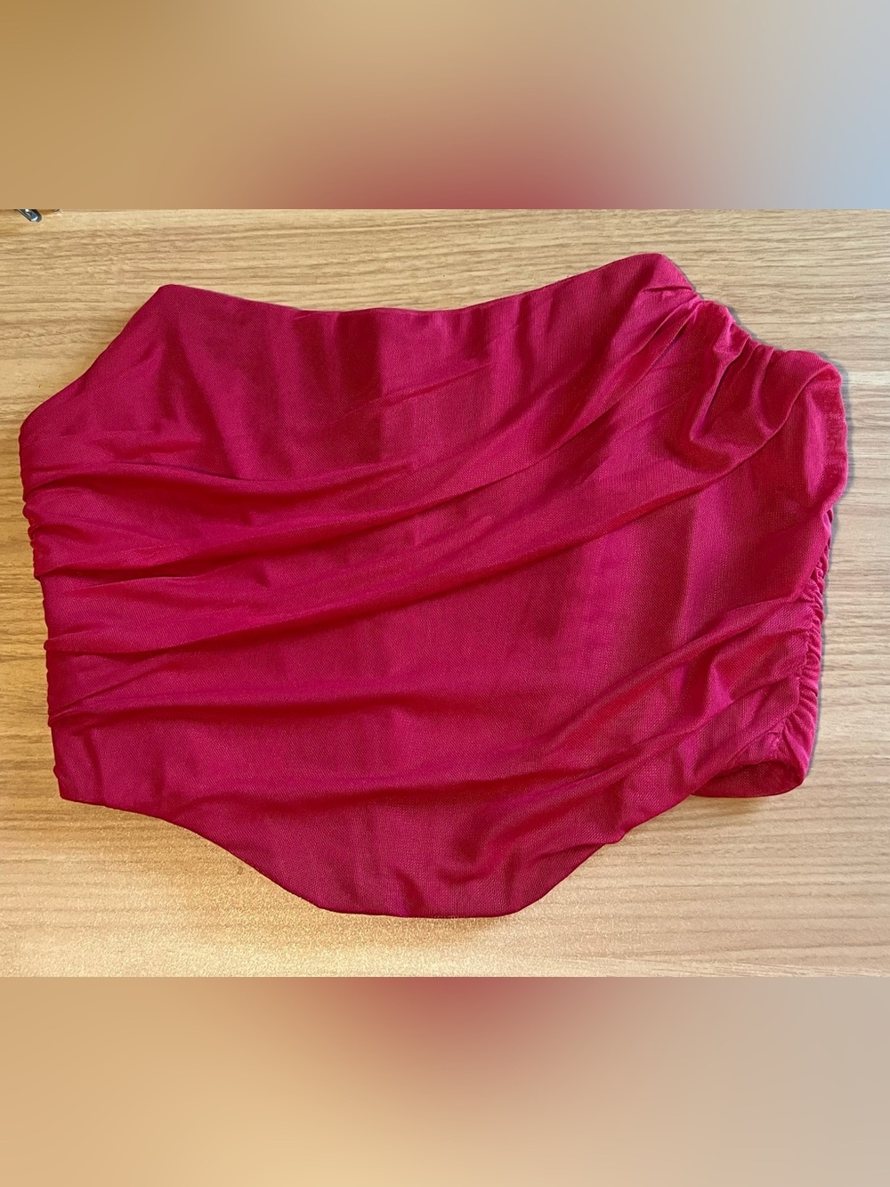 Womens Dark Red Corset Top